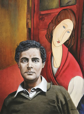 Amedeo Modigliani in His Painting(Profile Picture)