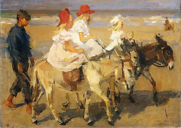 Isaac Israëls, Donkey riding on the Beach, c.1898-1900, 50 x 70 cm