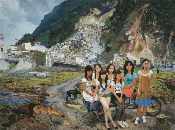 Out of Beichuan, 2010; Oil on Canvas, 300x400cm