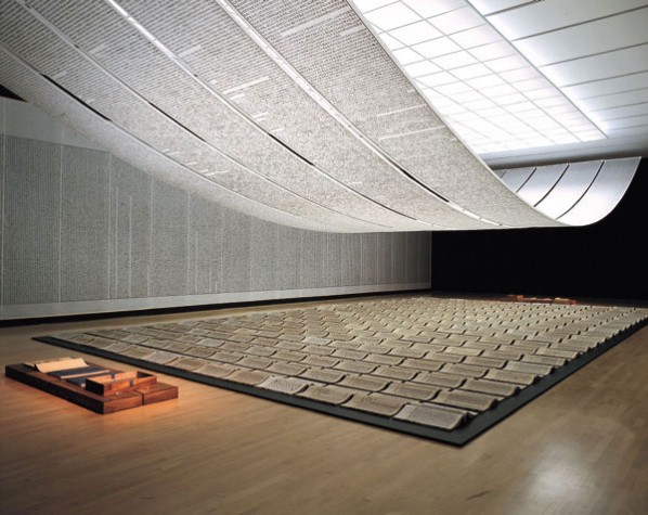 Xu Bing' s installation A book from sky (1989)