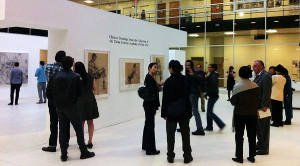 Guests visited the Chinese Drawings from the Central Academy of Fine Arts  PHOTO: CAFAM