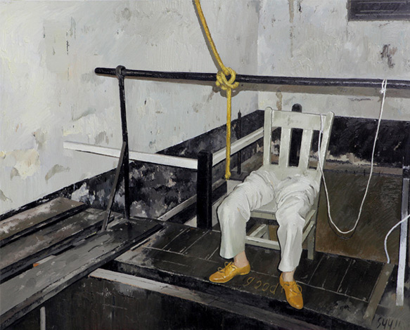 Good by Song Yuanyuan, 2011; oil on canvas, 210cm x 160cm