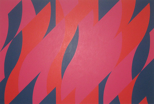 Red With Red 1, 2007, Bridget-Riley