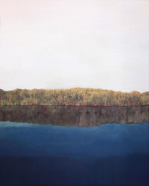 Li Xin-River Side Landscape No.1, 2011; Oil on canvas, 120X150cm