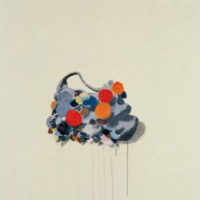 Wang Yuping, “Buds”, oil painting and acrylic, 200 x 110 cm, 2009
