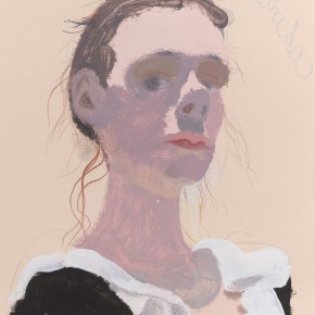 Wang Yuping, “Girl from Czech Republic”, oil pastel and acrylic on paper, 58 x 39 cm, 2012