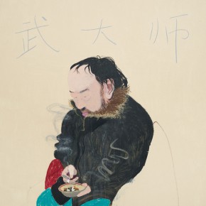 Wang Yuping, “Master Wu”, oil and acrylic on canvas, 200 x 160 cm, 2010
