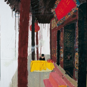 Wang Yuping, “San Qing Dian”, oil and acrylic on canvas, 190 x 150 cm, 2007