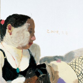Wang Yuping, “Two Miss Li”, oil on canvas, 92 x 76 cm, 2005