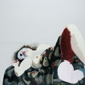 Wang Yuping, “Woman Model No.2”, oil and acrylic on canvas, 200 x 160cm, 2009