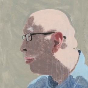 Wang Yuping, “Yue Xin’s Portrait”, oil pastel, acrylic, 42 x 61 cm, 2012