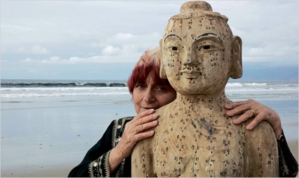 Agnès Varda in “The Beaches of Agnès,” which she composed as a sort of living, moving collage. 