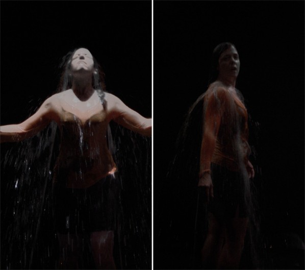 BILL VIOLA-Melina, 2008; Color High-Definition video on LCD panel, 24.8 x 14 x 2.36 inches; 63 x 35.5 x 6 cm