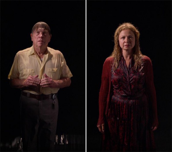 BILL VIOLA- The Far Shore, 2007; Color High-Definition video on LCD panel, 24.8 x 14 x 2.36 inches; 63 x 35.5 x 6 cm