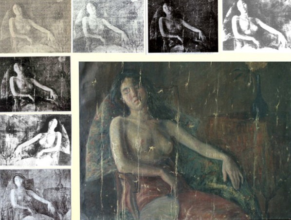 Comparisons between A Half-naked Woman collected in CAFA Art Museum and Historical Publications of Li Shutong's Masterpiece with the same title