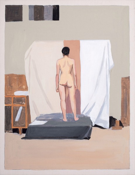 Liu Xiaohui-A Day Being a Model, 2011; acrylic on canvas, 31.5 x 41 cm