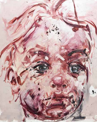 Philippe Pasqua-Baby with Red Hair, 2011; oil on canvas, 200X220cm