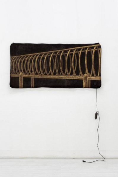 Zang Kunkun, Brown Series of Electric Blanket, propylene and other mixed media, 80×160×1cm, 2011