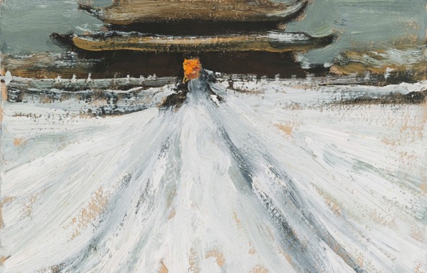  The Hall of Supreme,1976; oil on paperboard, 18.7 x 25.6 cm