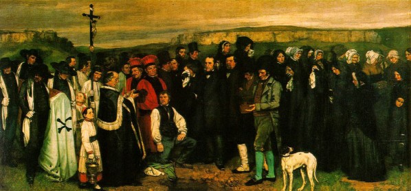 Gustave Courbet, Burial at Ornans, 314x663cm