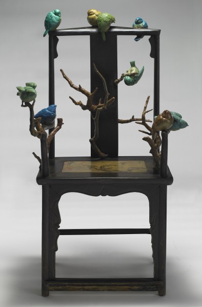 Qu Guangci, My Nature Tree, 2010; wooden chair, painted fiber glass, 121x72x61cm