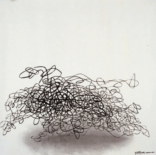 Wang Huangsheng, Moving Visions Series No.1, 2011; Painting on paper, 98×90cm