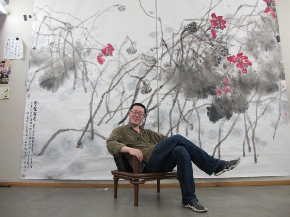 Wang Huangsheng was with his Carefree Series at his studio in 2012