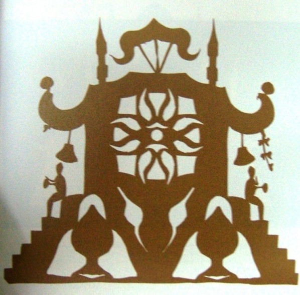 Figure 10. Andersen's improvised paper-cut, Oriental Palace