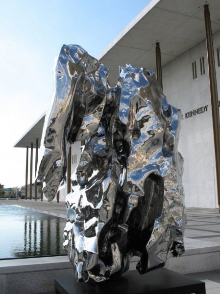 Rockery Stone 85＃, Museum of Fine Arts Boston Collection; stainless steel, 320x220x150cm