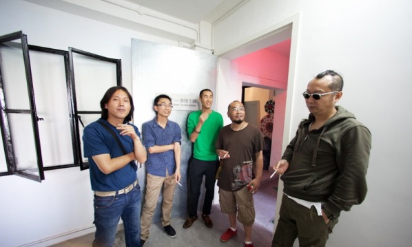 The Double Screen: Yu Ji Solo Exhibition(opening); Photo  by artspy.cn