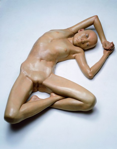 Xiang Jing, I Am 22 Years Old, But without My Period, 2007; Fibre glass, painted, 30x155x95cm