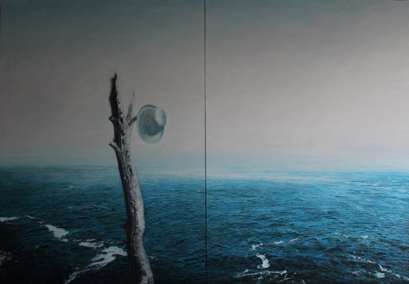 Yu Hongchun, A Legend, 2010; oil on canvas, 180x260cm