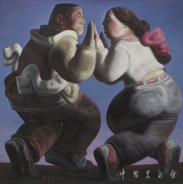 04 Untitled, Artist: Gong Li Long; Oil Painting, 100cm×100cm