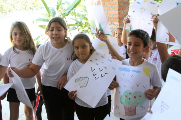 Xu Bing worked with children in Itu to save Brazil's forests 04