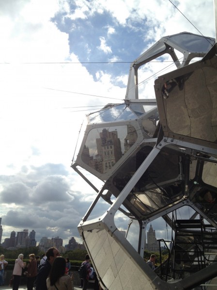 Tomás Saraceno on the Roof Cloud City 04; Steel, acrylic, and polyester. Lent by Christian Keesee.