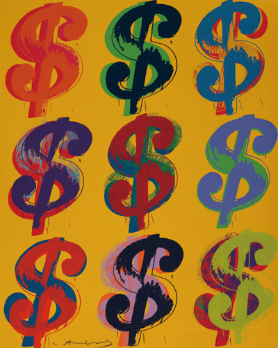 $ (9), 1982; Screen print on Lenox Museum Board Collection of The Andy Warhol Museum, Pittsburgh © 2012 The Andy Warhol Foundation for the Visual Arts, Inc./  Artists Rights Society (ARS), New York