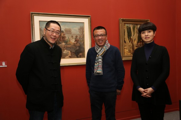 From the left, Wang Huangsheng, Liu Xiaodong and Yu Hong; Photo by Song Manqing