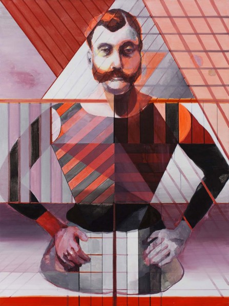 JIAN CE, Half-Man, 2012; Acrylic on Canvas, 160x120cm