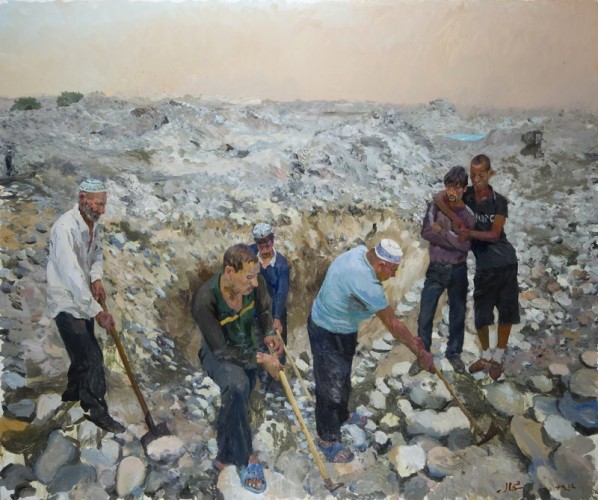 Liu Xiaodong, North, 2012; oil on canvas, 2.5M×3M