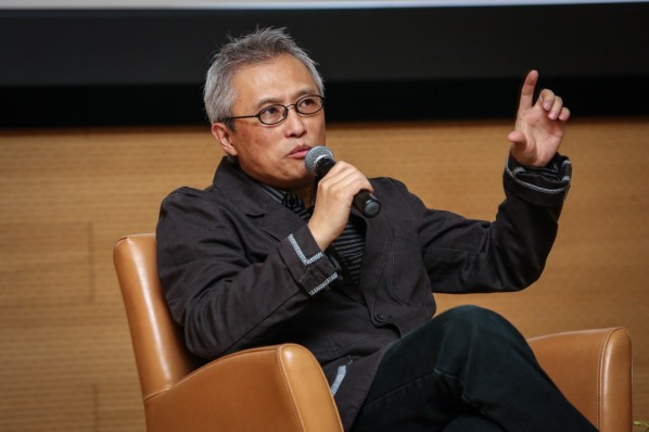 Wang Shuibo talked about films and animations 01; Photo by Hu Zhiheng/ CAFA ART INFO