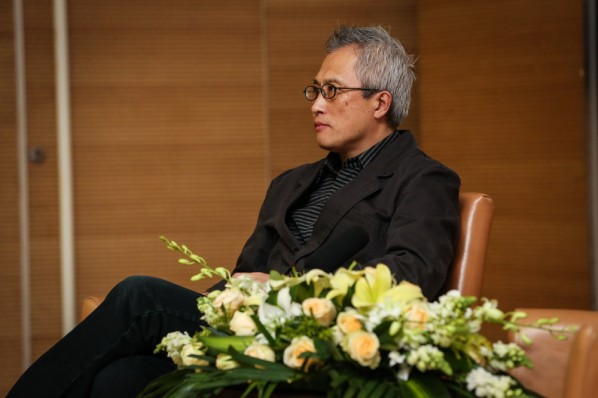 Wang Shuibo talked about films and animations 03; Photo by Hu Zhiheng/ CAFA ART INFO