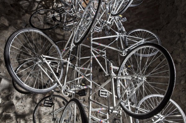 Ai Weiwei, "Very Yao", 2008; bicycle, dimensions variable©Ai Weiwei Courtesy Galleria Continua