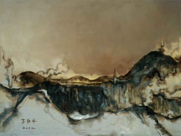 Su Xinping, "Gray No. 11", 2012; oil on canvas, 150×200cm