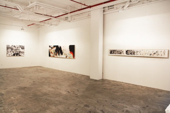 Installation View of Not Too Late: Recent Works by Feng Mengbo 02