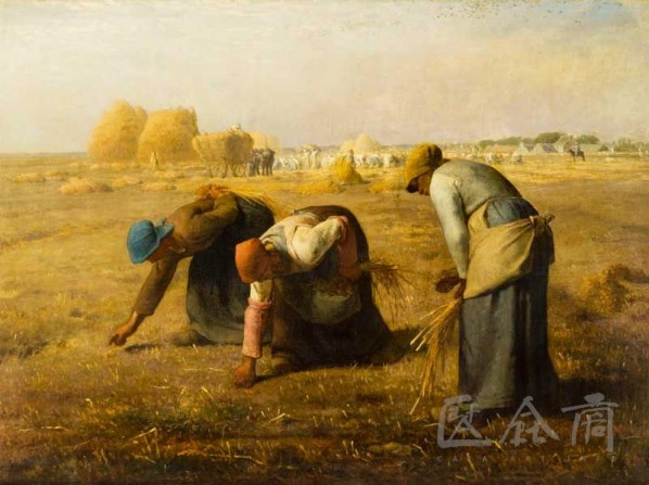 Jean Francois Millet, “Des glaneuses” (The Gleaner), oil on canvas, 84 x 111 cm, 1857