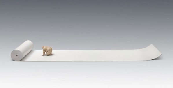 Mu Boyan, "Scroll", 2012; 166x14x44.5cm