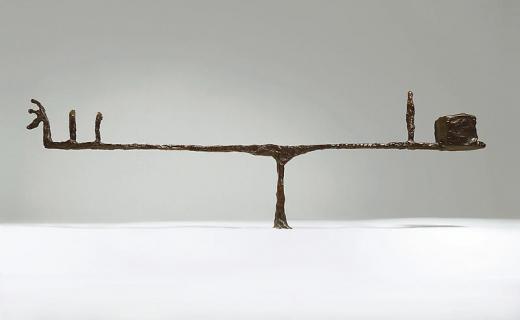 Wang Xieda, Sages Saying 071, 2007; Bronze 35x110x10 cm© Wang Xieda Courtesy James Cohan Gallery