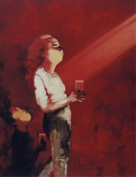 Su Xinping, Cheers No. 21, 2006; oil on canvas, 260×200cm © Courtesy Printmaking Department of CAFA Su Xinping, Cheers No. 21, 2006; oil on canvas, 260×200cm © Courtesy Printmaking Department of CAFA