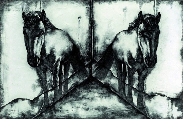 Su Xinping, Shadow No.4, 2004; drawing on paper, 160×245cm © Courtesy Printmaking Department of CAFA Su Xinping, Shadow No.4, 2004; drawing on paper, 160×245cm © Courtesy Printmaking Department of CAFA