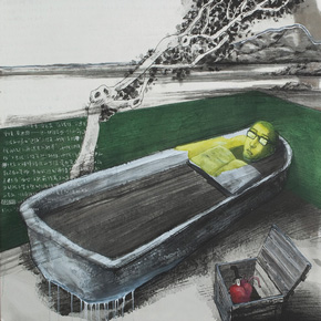 Art Diary on “Green Wall: The Bathroom ” by Zhang Xiaogang Art Diary on “Green Wall: The Bathroom ” by Zhang Xiaogang